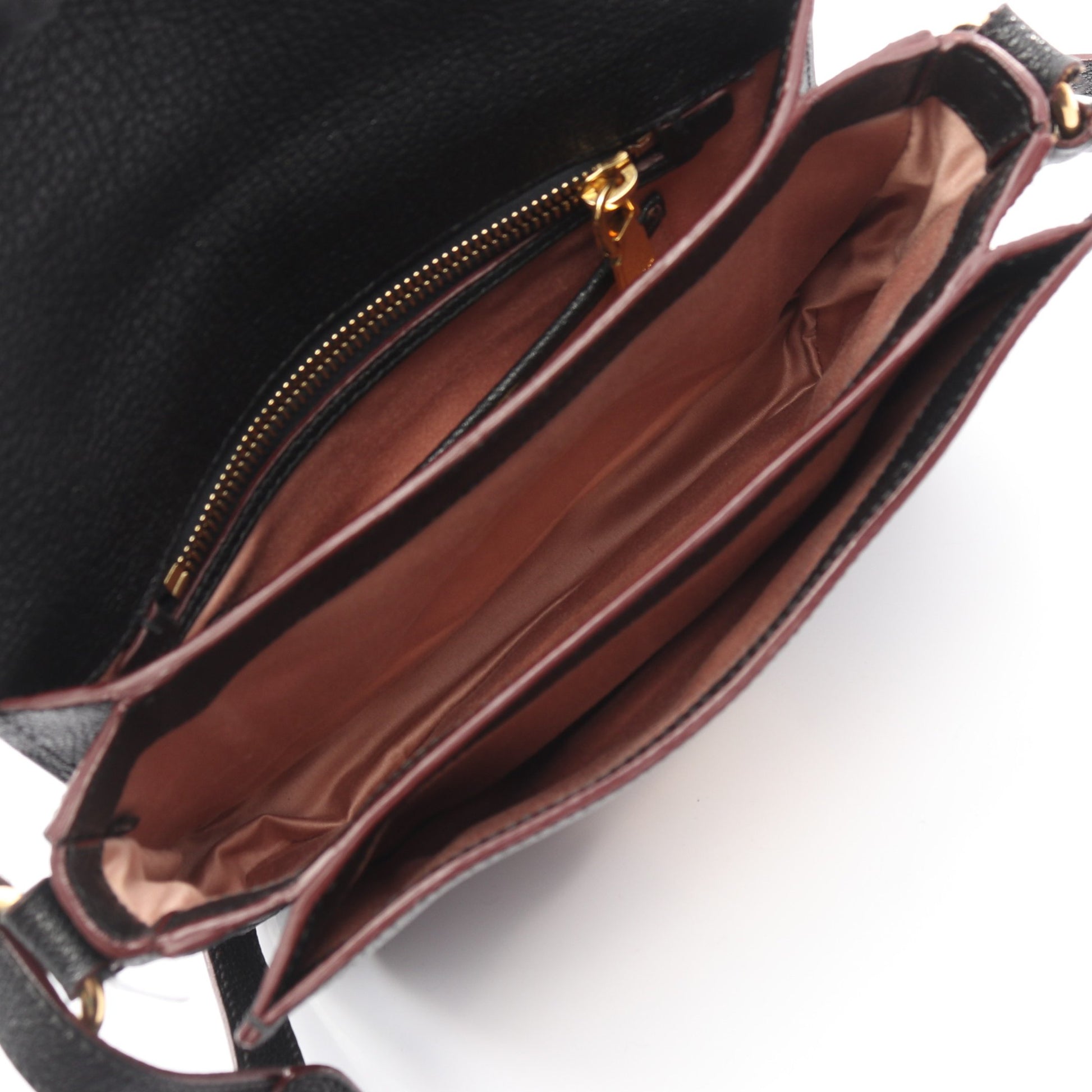 MADRAS BICOLORE マドラス ショルダーバッグ レザー ブラック ミュウミュウ バッグ miu miu