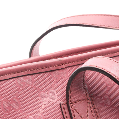 GGインプリメ ショルダーバッグ トートバッグ PVC レザー ピンクパープル グッチ バッグ GUCCI