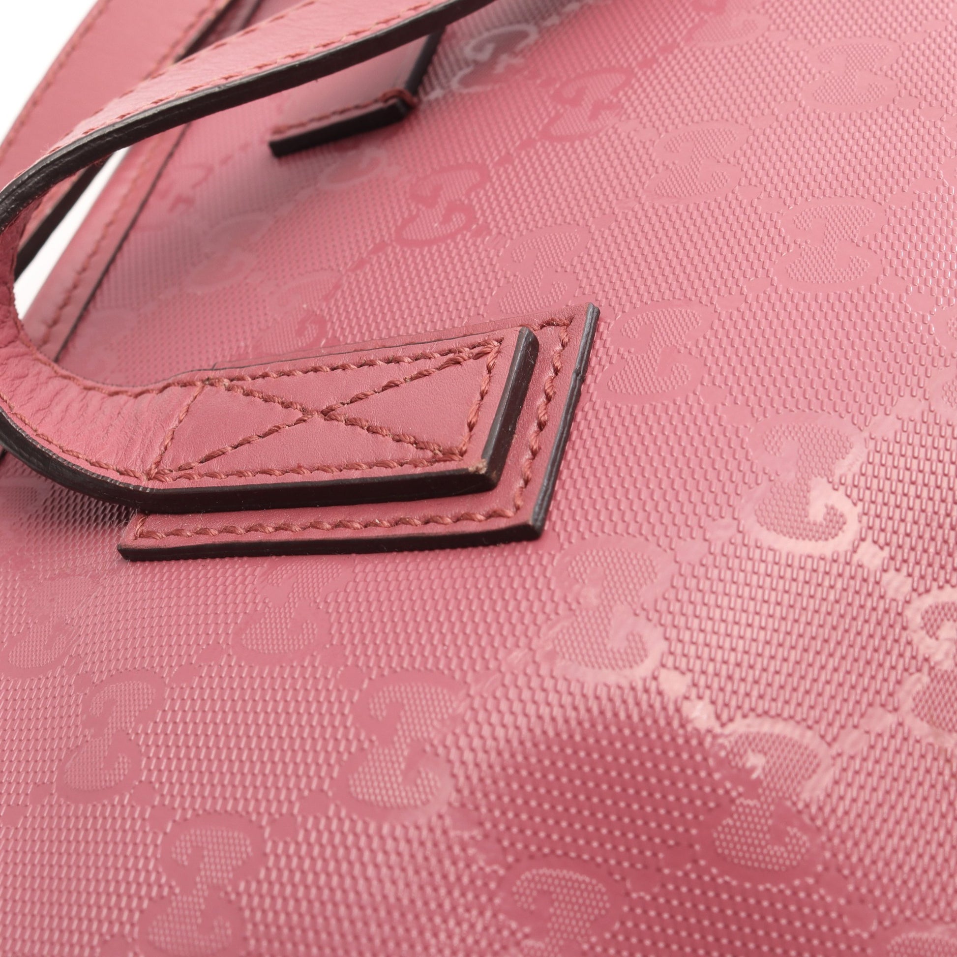 GGインプリメ ショルダーバッグ トートバッグ PVC レザー ピンクパープル グッチ バッグ GUCCI