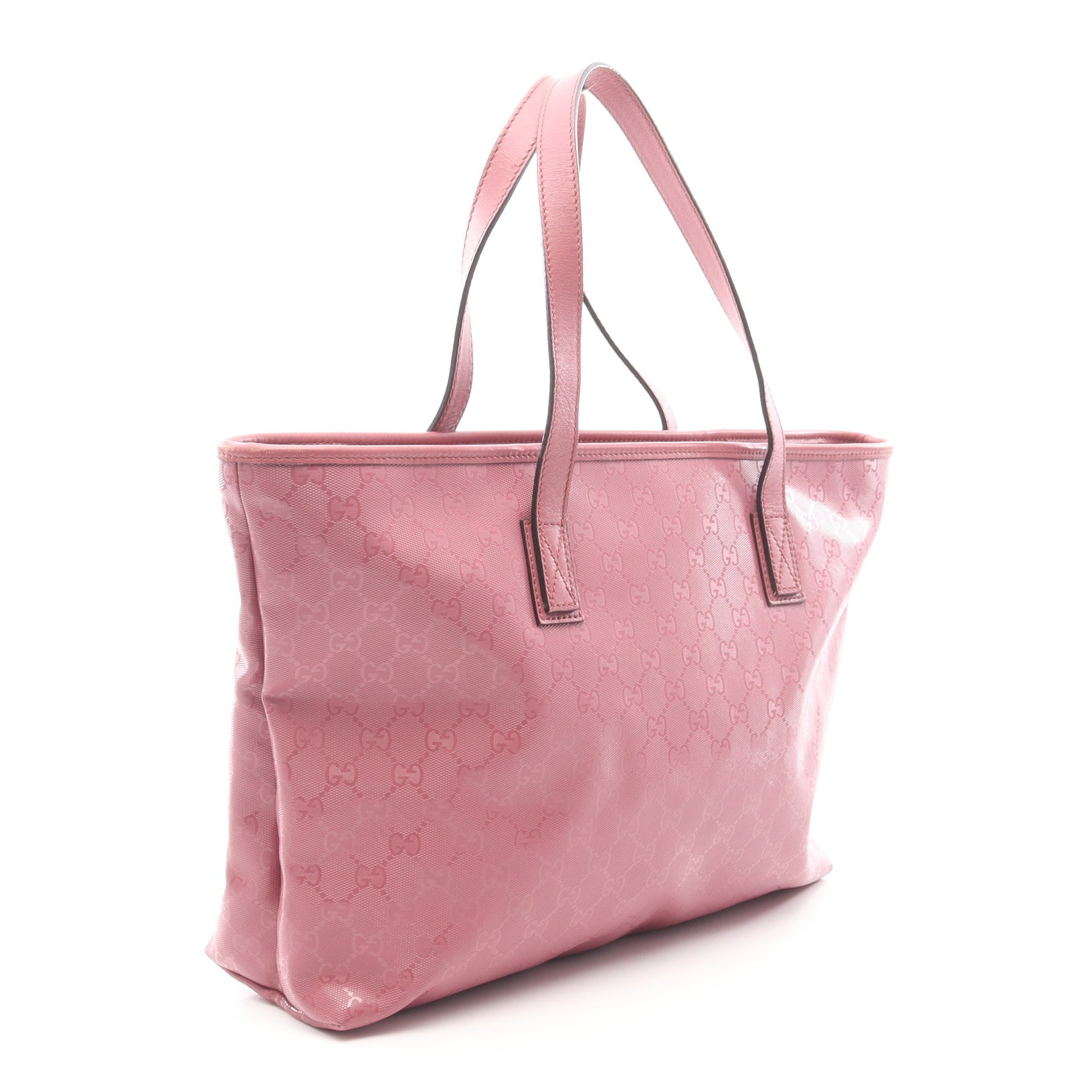 GGインプリメ ショルダーバッグ トートバッグ PVC レザー ピンクパープル グッチ バッグ GUCCI