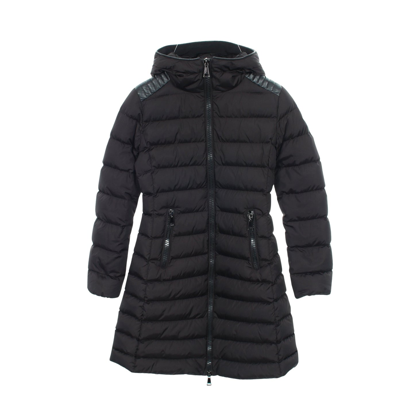 TALEV ダウンコート ナイロン ブラック フード付き モンクレール アウター MONCLER