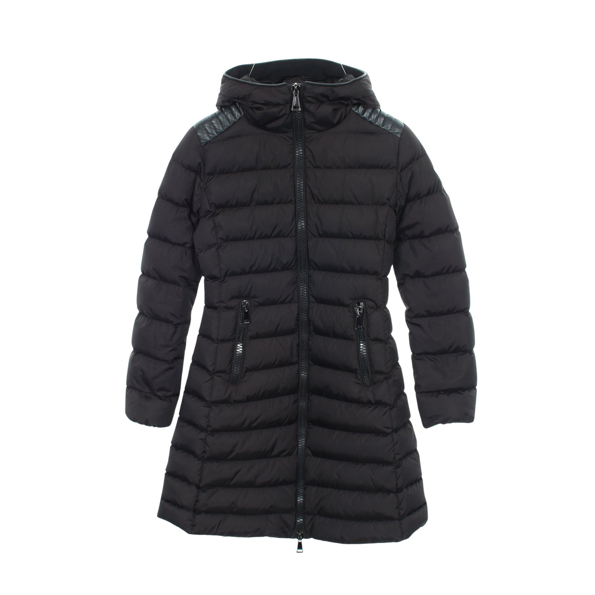 TALEV ダウンコート ナイロン ブラック フード付き モンクレール アウター MONCLER