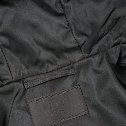 RE-NYLON ジャケット ブルゾン ナイロン ブラック フード付き プラダ アウター PRADA