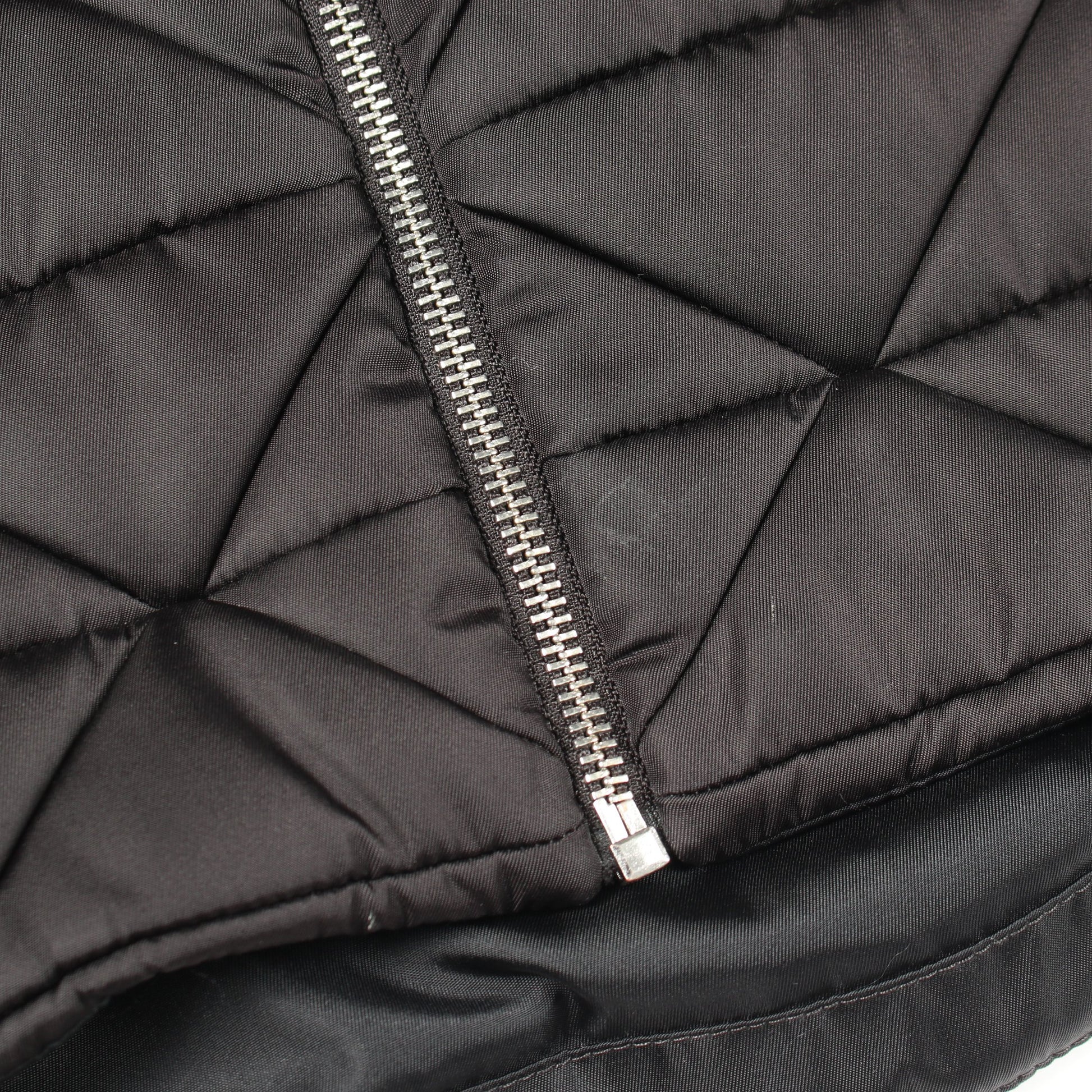 RE-NYLON ジャケット ブルゾン ナイロン ブラック フード付き プラダ アウター PRADA