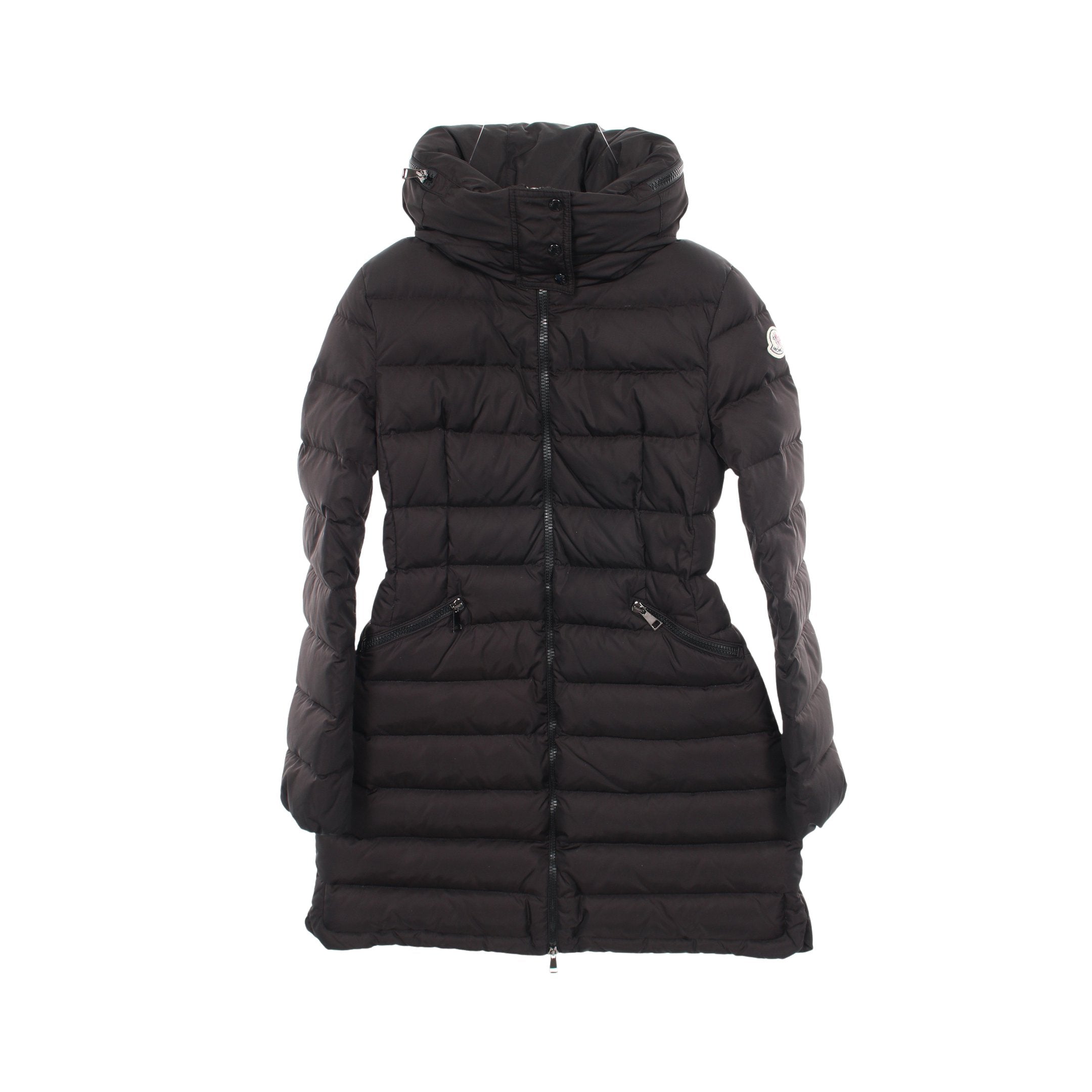FLAMMETTE フラメッテ ダウンコート ナイロン ブラック フード FLAMMETTE フラメッテ ダウンコート ナイロン ブラック フード