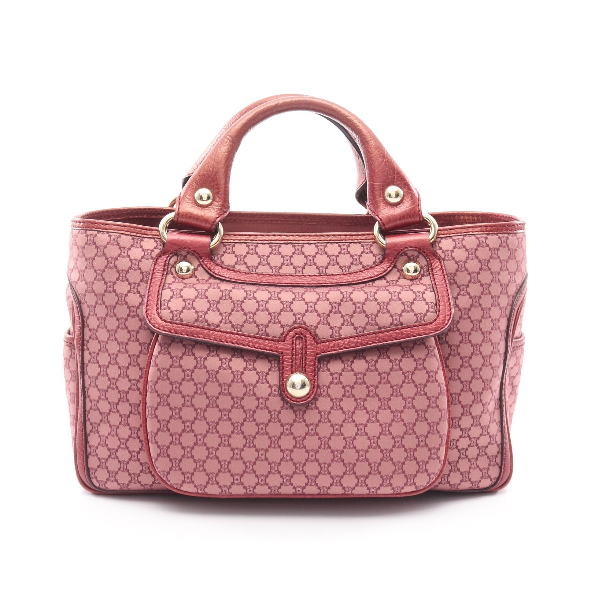 ブギーバッグ マカダム ハンドバッグ キャンバス レザー ボルドー セリーヌ バッグ CELINE