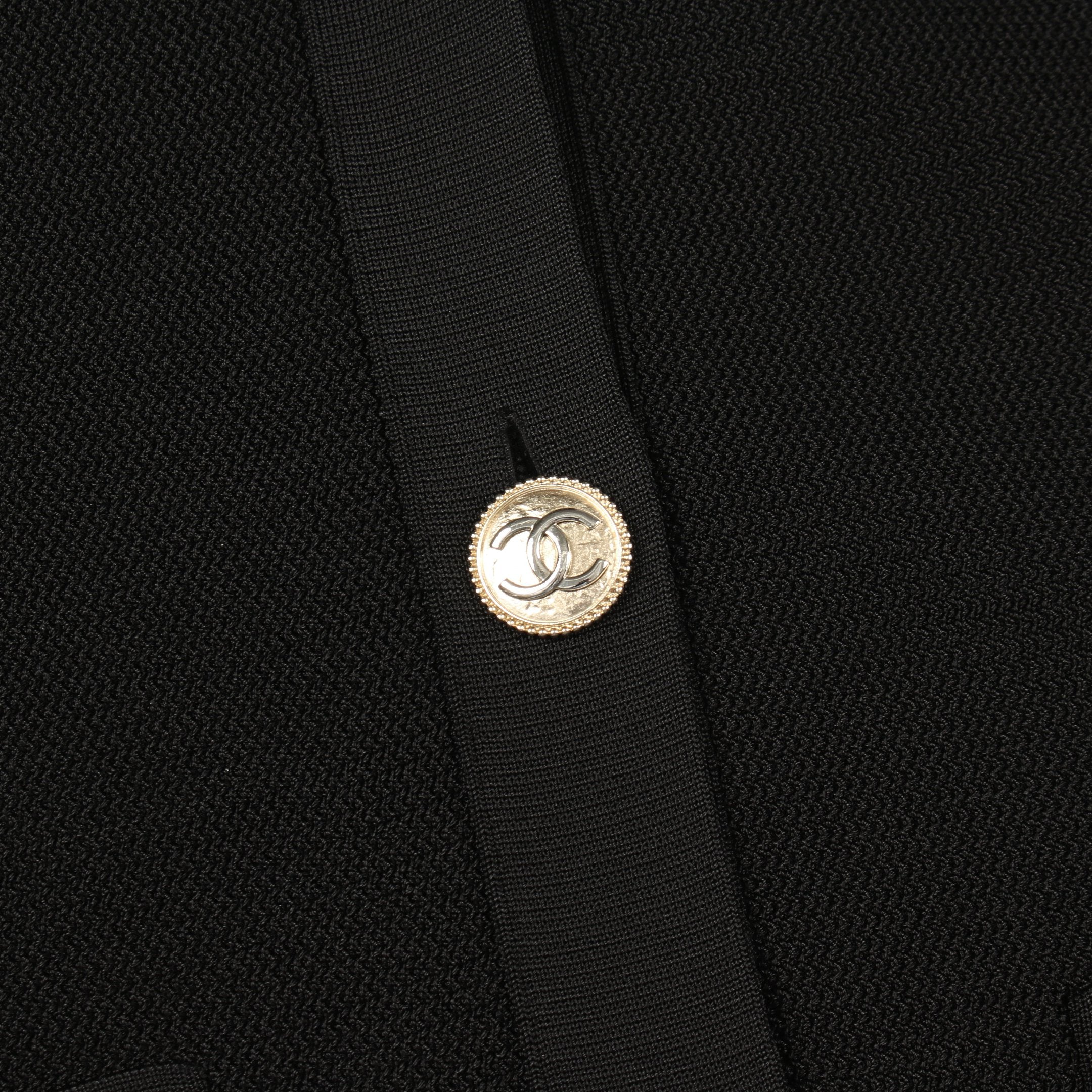 シャネル CHANEL ココマークボタン マトラッセ 4ポケット P61292 アパレル カーディガン ジャケット アパレル アウター カーディガン ビスコース ブラック CHANEL - シャネル CHANEL ココマークボタン マトラッセ 4ポケット