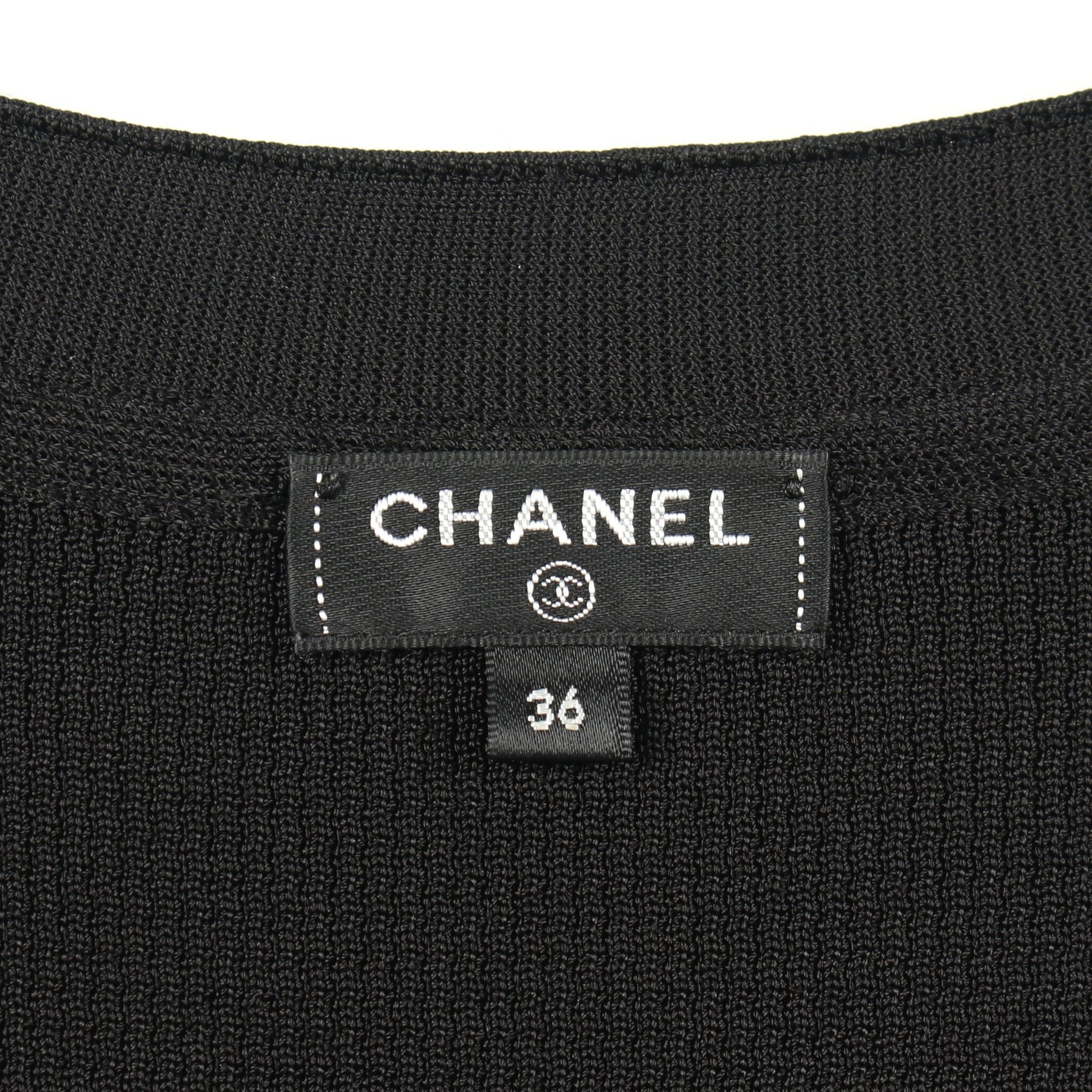 ココマークボタン カーディガン ビスコース ブラック 20A シャネル トップス CHANEL