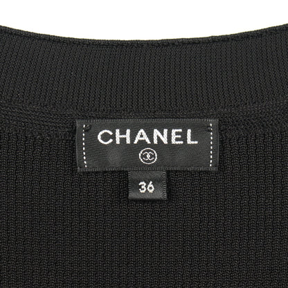 ココマークボタン カーディガン ビスコース ブラック 20A シャネル トップス CHANEL