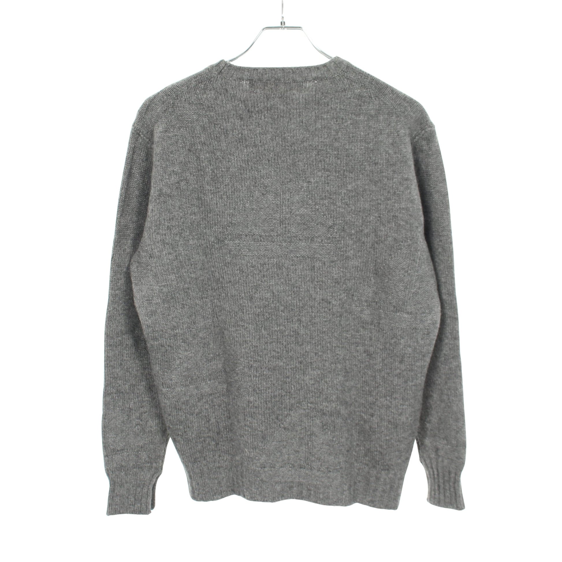 ニット クルーネック 長袖 カシミヤ グレー マルニ トップス MARNI