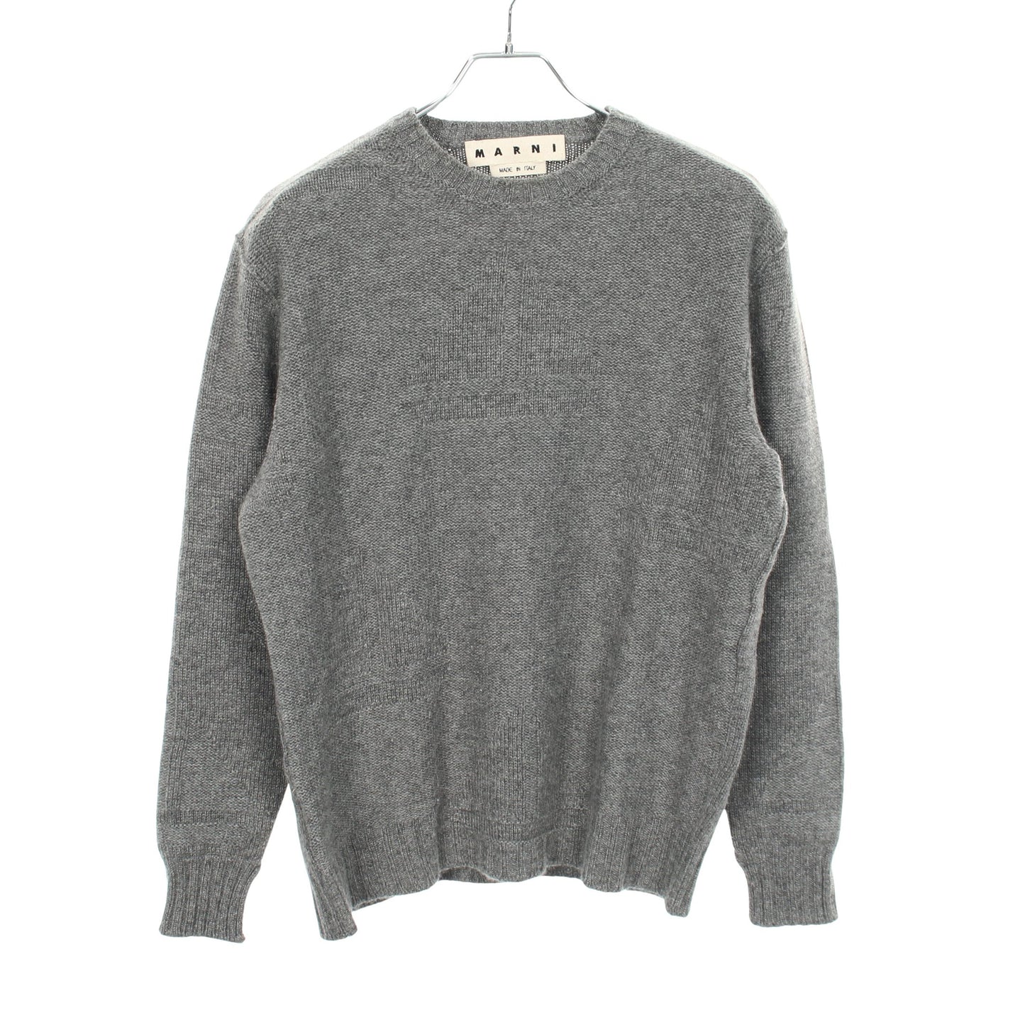 ニット クルーネック 長袖 カシミヤ グレー マルニ トップス MARNI