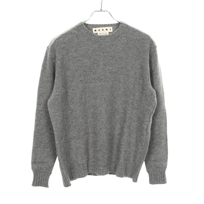 ニット クルーネック 長袖 カシミヤ グレー マルニ トップス MARNI