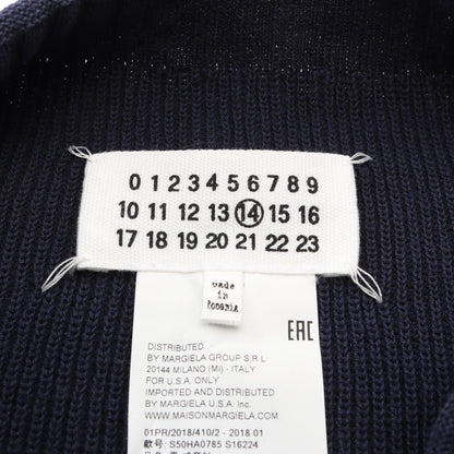 ニット コットン ネイビー メゾンマルジェラ14 トップス Maison Margiela 14