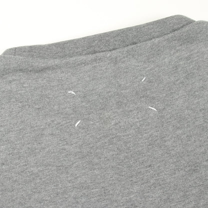 レザーエルボーパッチ スウェットシャツ クルーネック コットン グレー メゾンマルジェラ14 トップス Maison Margiela 14