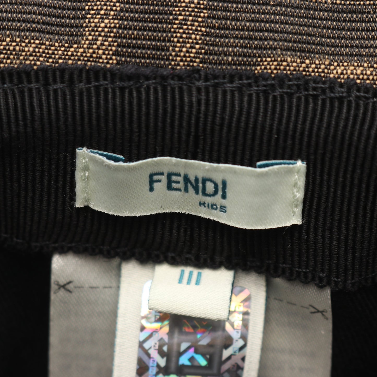 ズッカ バケット キッズ ハット ブラウン ブラック フェンディ 財布・小物 FENDI