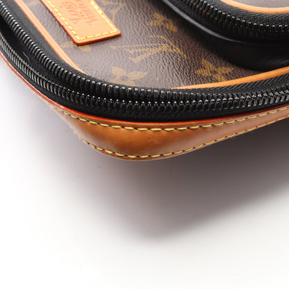 LOUIS VUITTON × NIGO アマゾンスリングバッグ モノグラム ダミエエベヌジャイアント ボディバッグ PVC レザー ブラウン ブラック ルイヴィトン バッグ LOUIS VUITTON
