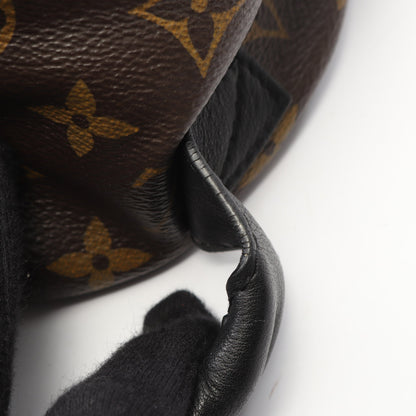 パームスプリングスPM モノグラム バックパック リュックサック PVC レザー ブラウン ブラック ルイヴィトン バッグ LOUIS VUITTON