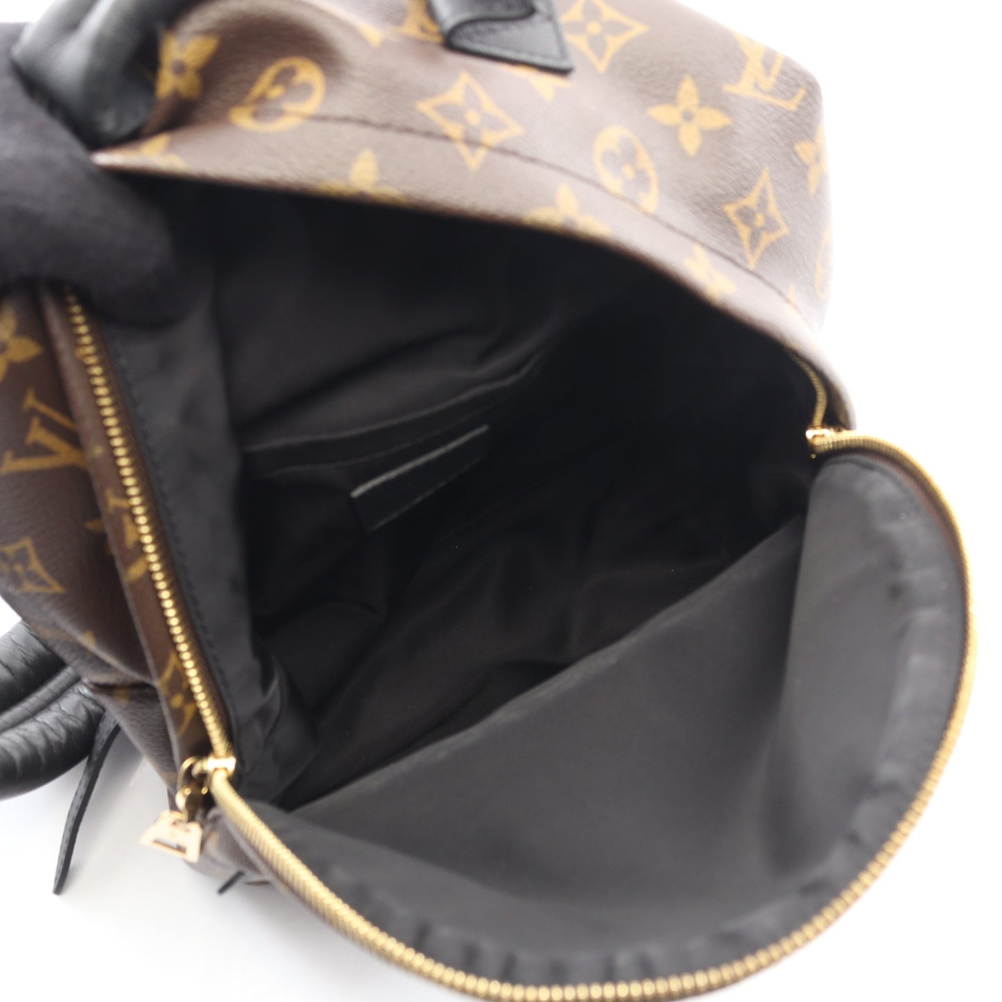 パームスプリングスPM モノグラム バックパック リュックサック PVC レザー ブラウン ブラック ルイヴィトン バッグ LOUIS VUITTON