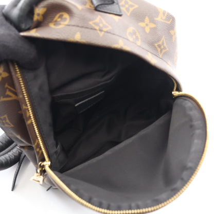 パームスプリングスPM モノグラム バックパック リュックサック PVC レザー ブラウン ブラック ルイヴィトン バッグ LOUIS VUITTON