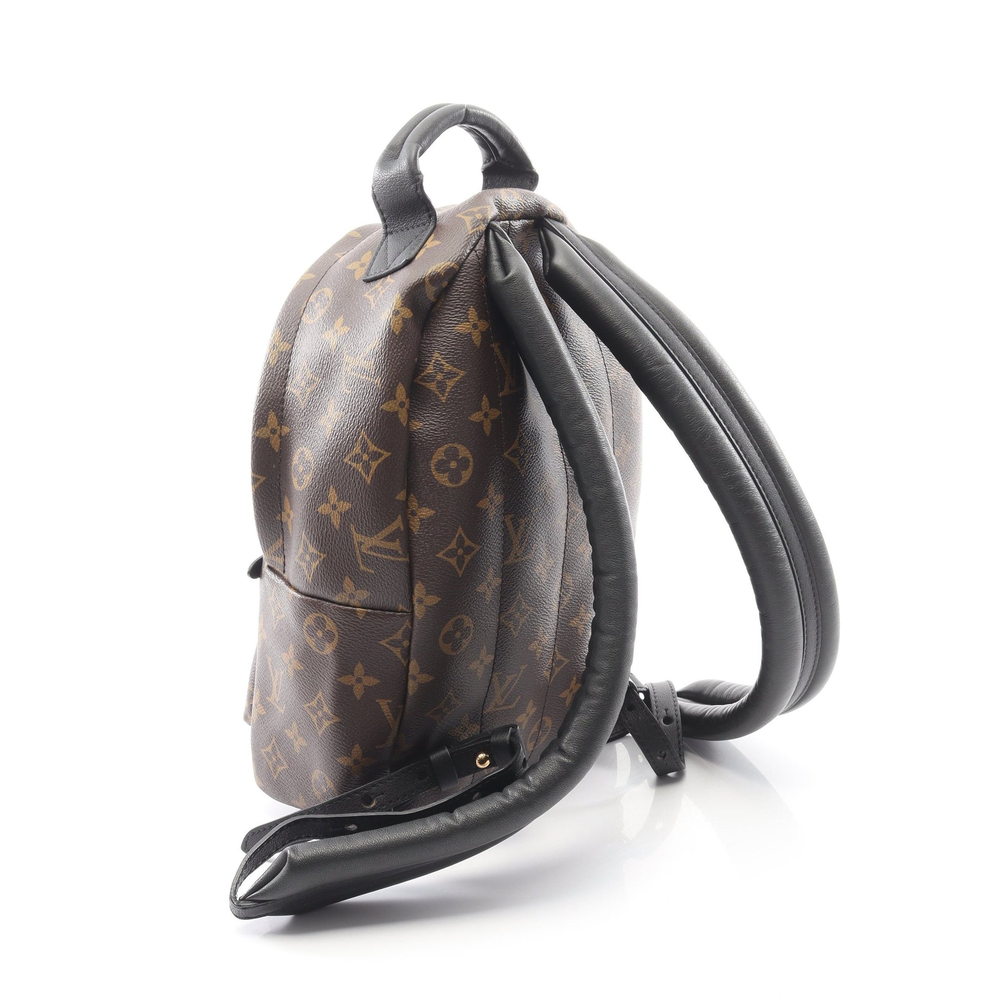 パームスプリングスPM モノグラム バックパック リュックサック PVC レザー ブラウン ブラック ルイヴィトン バッグ LOUIS VUITTON