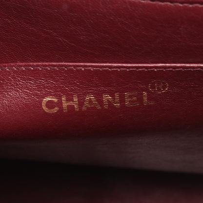 バイアスステッチ ココマーク Wチェーンショルダーバッグ ラムスキン ブラック ゴールド金具 シャネル バッグ CHANEL