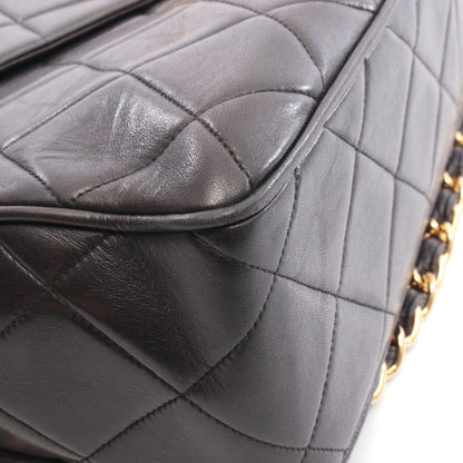 マトラッセ チェーンショルダーバッグ ラムスキン ブラック ゴールド金具 タッセル シャネル バッグ CHANEL