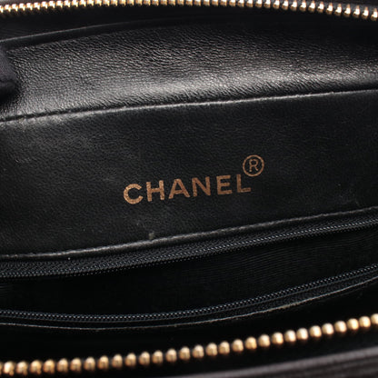 マトラッセ チェーンショルダーバッグ ラムスキン ブラック ゴールド金具 タッセル シャネル バッグ CHANEL