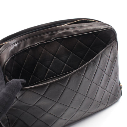 マトラッセ チェーンショルダーバッグ ラムスキン ブラック ゴールド金具 タッセル シャネル バッグ CHANEL