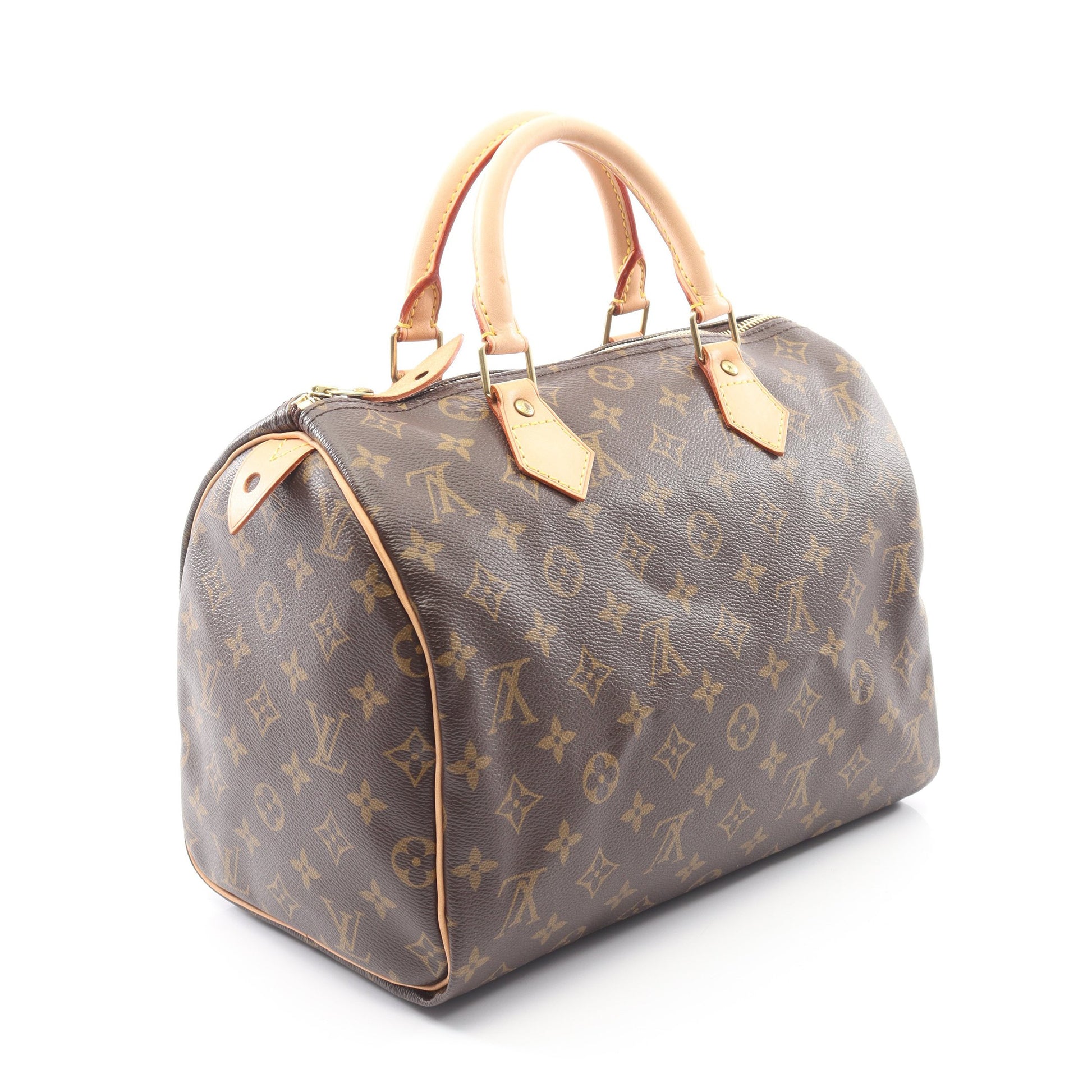 スピーディ30 モノグラム ハンドバッグ PVC レザー ブラウン ルイヴィトン バッグ LOUIS VUITTON