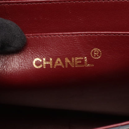 デカマトラッセ34 シングルフラップ Wチェーンショルダーバッグ ラムスキン ブラック ゴールド金具 シャネル バッグ CHANEL