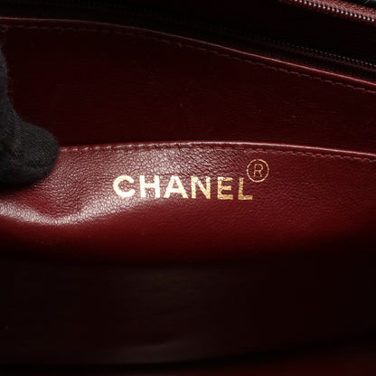 デカマトラッセ34 シングルフラップ Wチェーンショルダーバッグ ラムスキン ブラック ゴールド金具 シャネル バッグ CHANEL