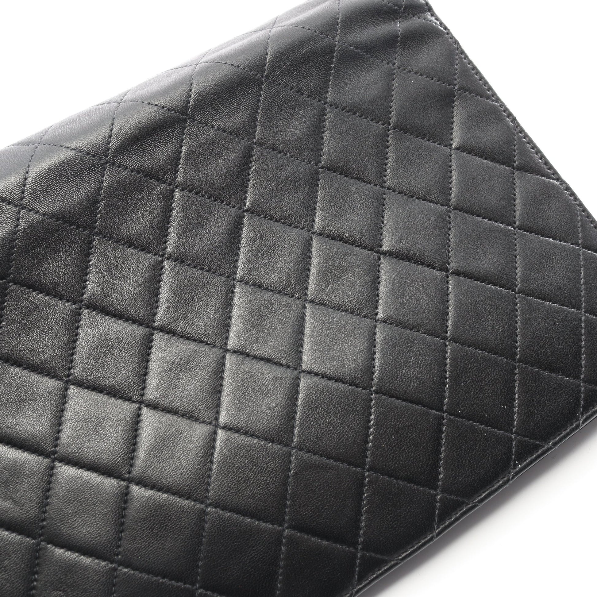 マトラッセ チェーンショルダーバッグ ラムスキン ブラック ゴールド金具 シャネル バッグ CHANEL