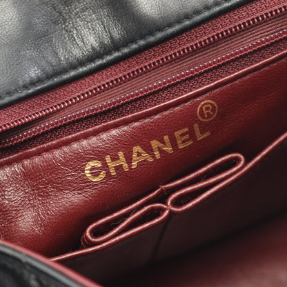 ミニマトラッセ20 チェーンショルダーバッグ ラムスキン ブラック ゴールド金具 ヴィンテージ シャネル バッグ CHANEL