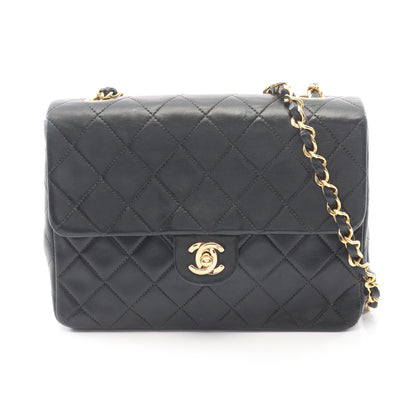 ミニマトラッセ20 チェーンショルダーバッグ ラムスキン ブラック ゴールド金具 ヴィンテージ シャネル バッグ CHANEL