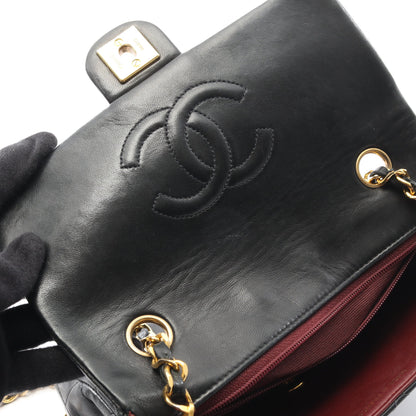ミニマトラッセ20 チェーンショルダーバッグ ラムスキン ブラック ゴールド金具 ヴィンテージ シャネル バッグ CHANEL