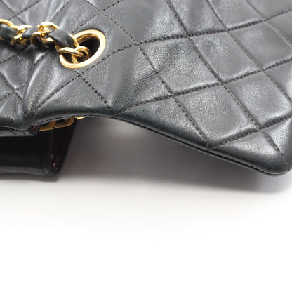 ミニマトラッセ20 チェーンショルダーバッグ ラムスキン ブラック ゴールド金具 ヴィンテージ シャネル バッグ CHANEL