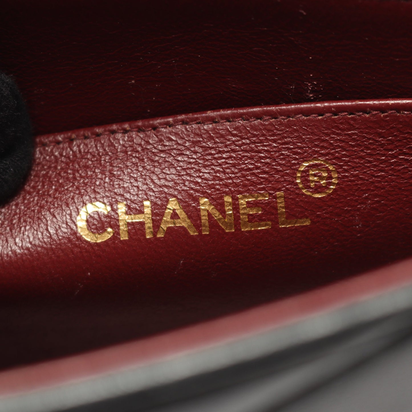 バイアスステッチ Wチェーンショルダーバッグ ラムスキン ブラック ゴールド金具 ヴィンテージ シャネル バッグ CHANEL
