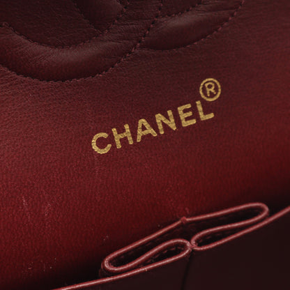 マトラッセ Wフラップ Wチェーンショルダーバッグ ラムスキン ブラック ゴールド金具 シャネル バッグ CHANEL