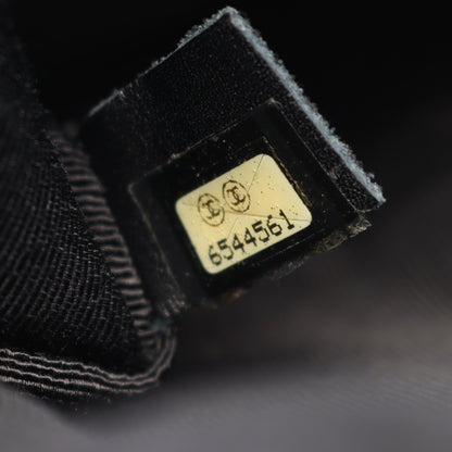 ワイルドステッチ Wチェーンショルダーバッグ レザー ブラック ゴールド金具 シャネル バッグ CHANEL
