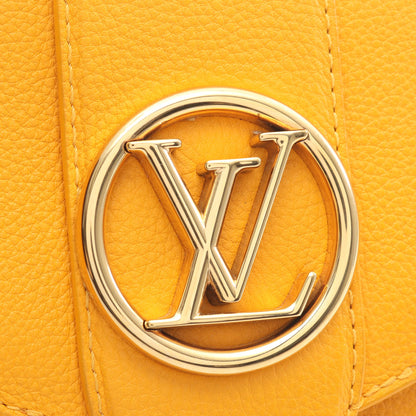 LV PONT 9 LVポンヌフ ソフトPM サンビーム ショルダーバッグ レザー イエロー ルイヴィトン バッグ LOUIS VUITTON