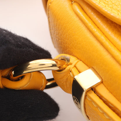 LV PONT 9 LVポンヌフ ソフトPM サンビーム ショルダーバッグ レザー イエロー ルイヴィトン バッグ LOUIS VUITTON