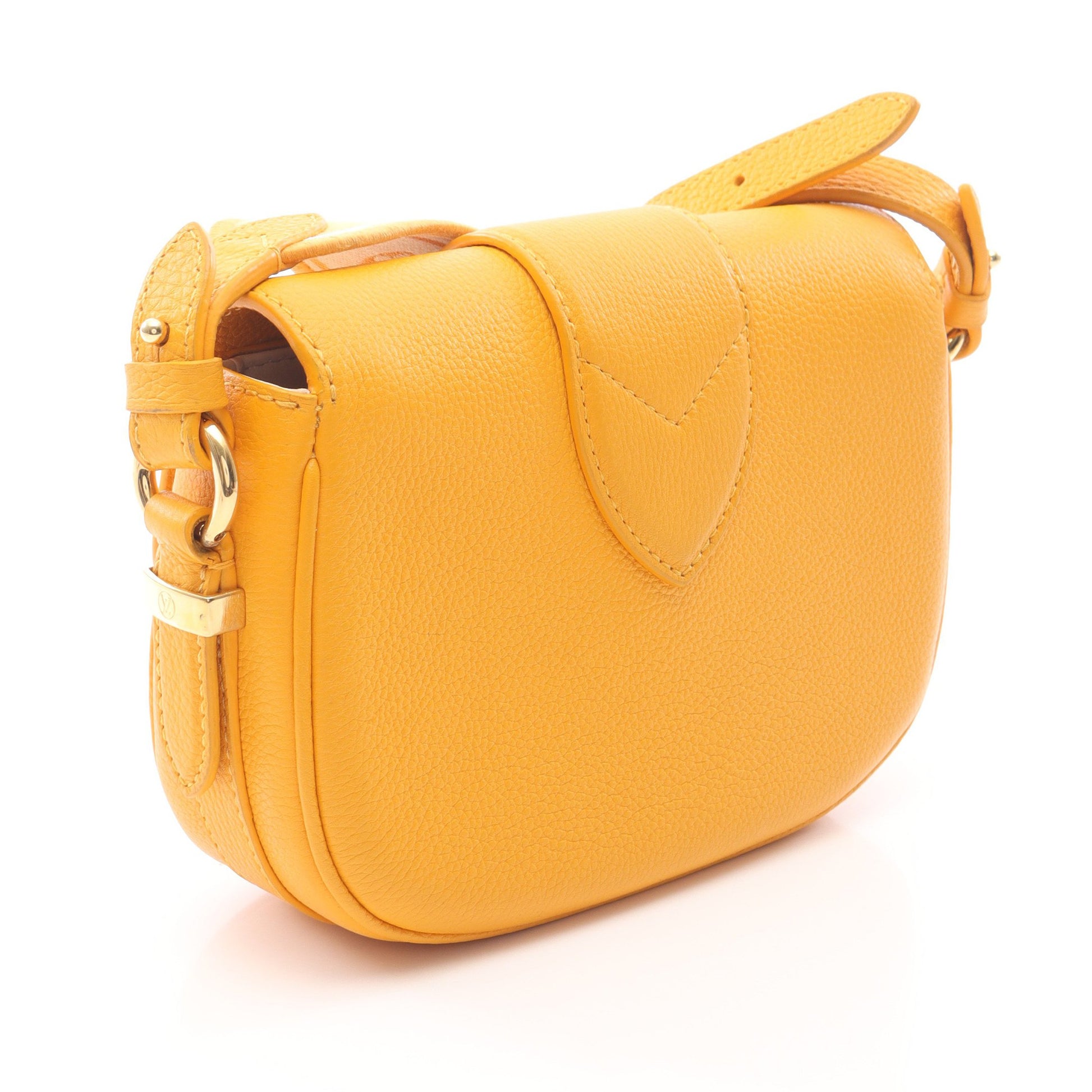 LV PONT 9 LVポンヌフ ソフトPM サンビーム ショルダーバッグ レザー イエロー ルイヴィトン バッグ LOUIS VUITTON