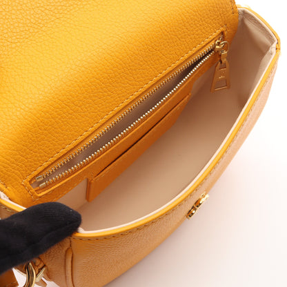 LV PONT 9 LVポンヌフ ソフトPM サンビーム ショルダーバッグ レザー イエロー ルイヴィトン バッグ LOUIS VUITTON