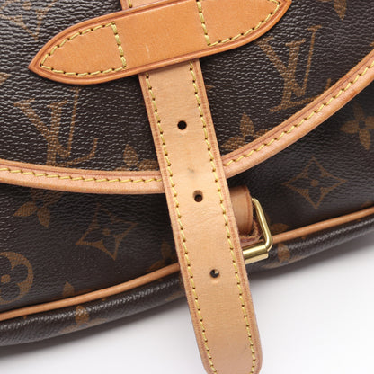ソミュール30 モノグラム ショルダーバッグ PVC レザー ブラウン ルイヴィトン バッグ LOUIS VUITTON