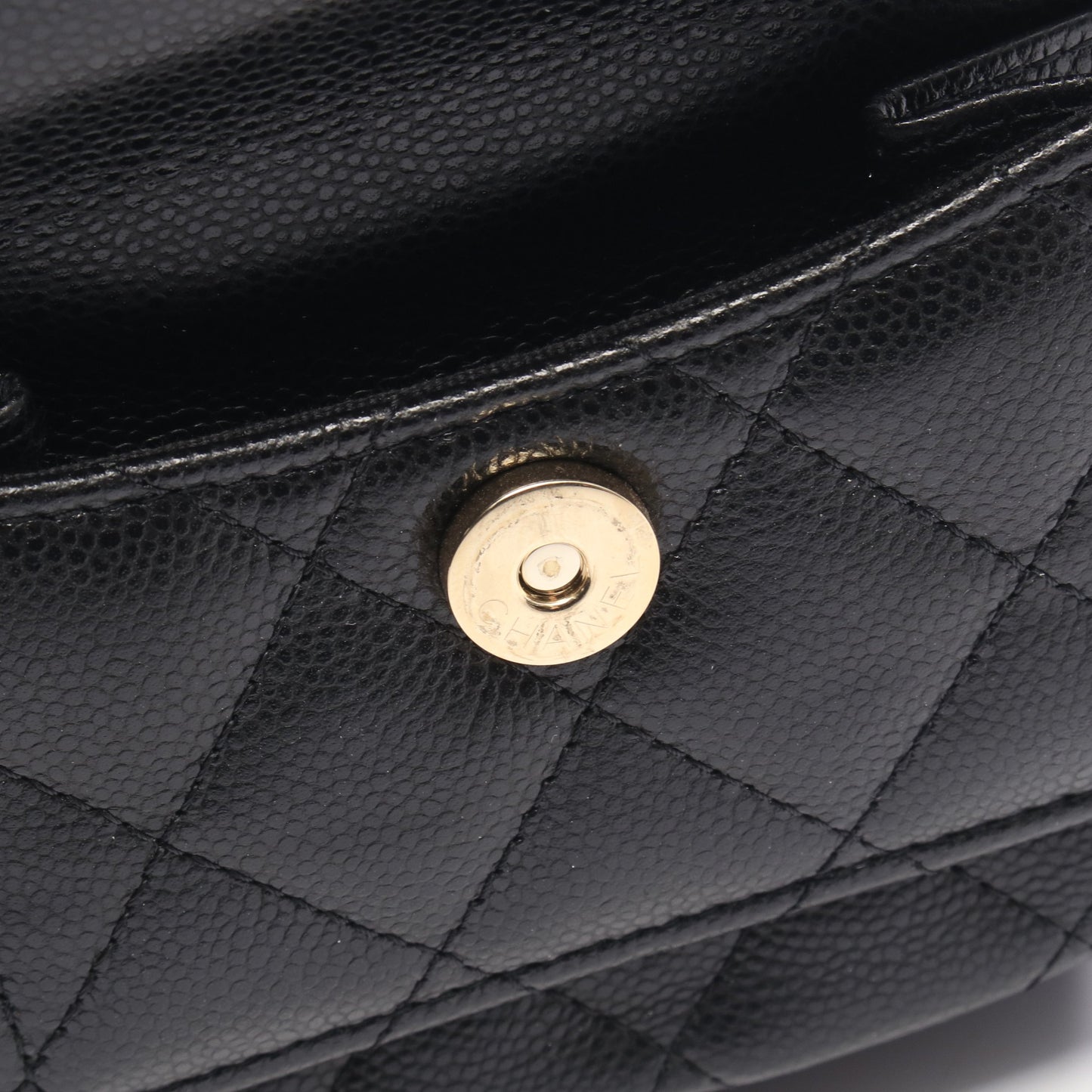 マトラッセ ミニリュック キャビアスキン ブラック ゴールド金具 シャネル バッグ CHANEL