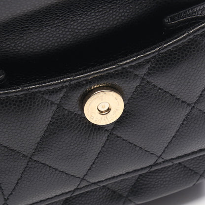 マトラッセ ミニリュック キャビアスキン ブラック ゴールド金具 シャネル バッグ CHANEL