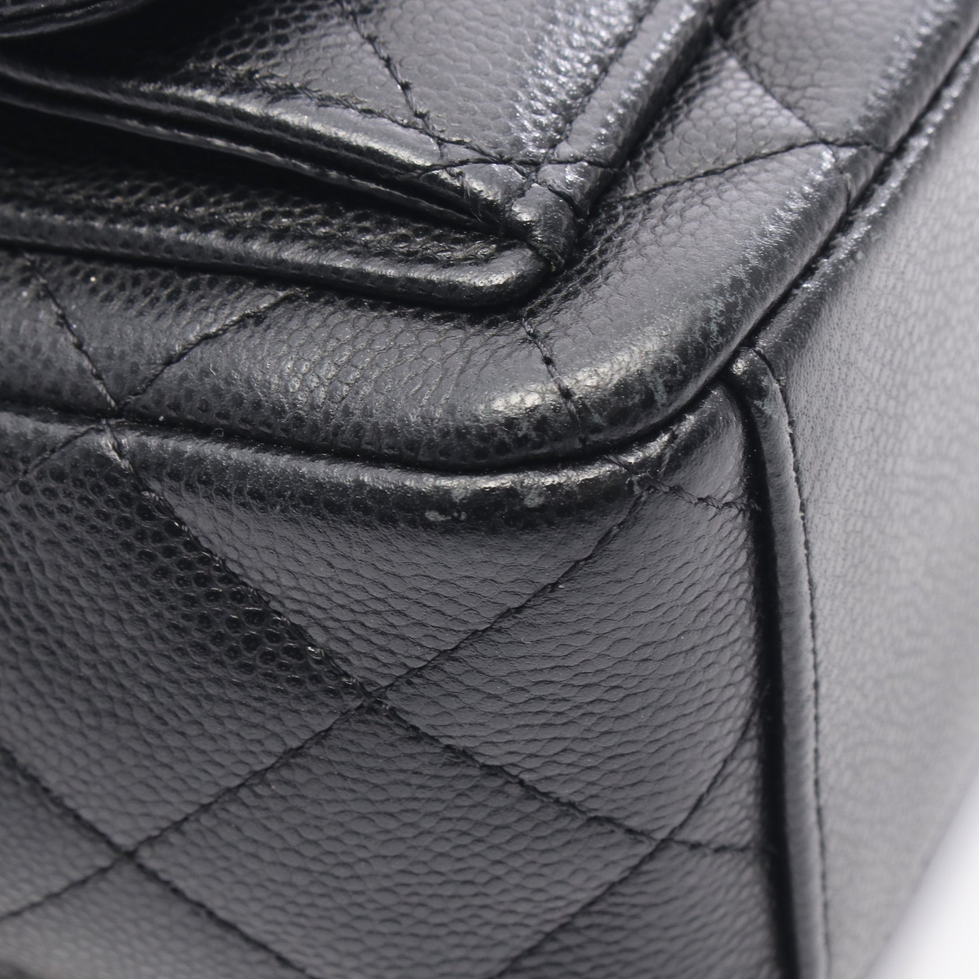 マトラッセ ミニリュック キャビアスキン ブラック ゴールド金具 シャネル バッグ CHANEL