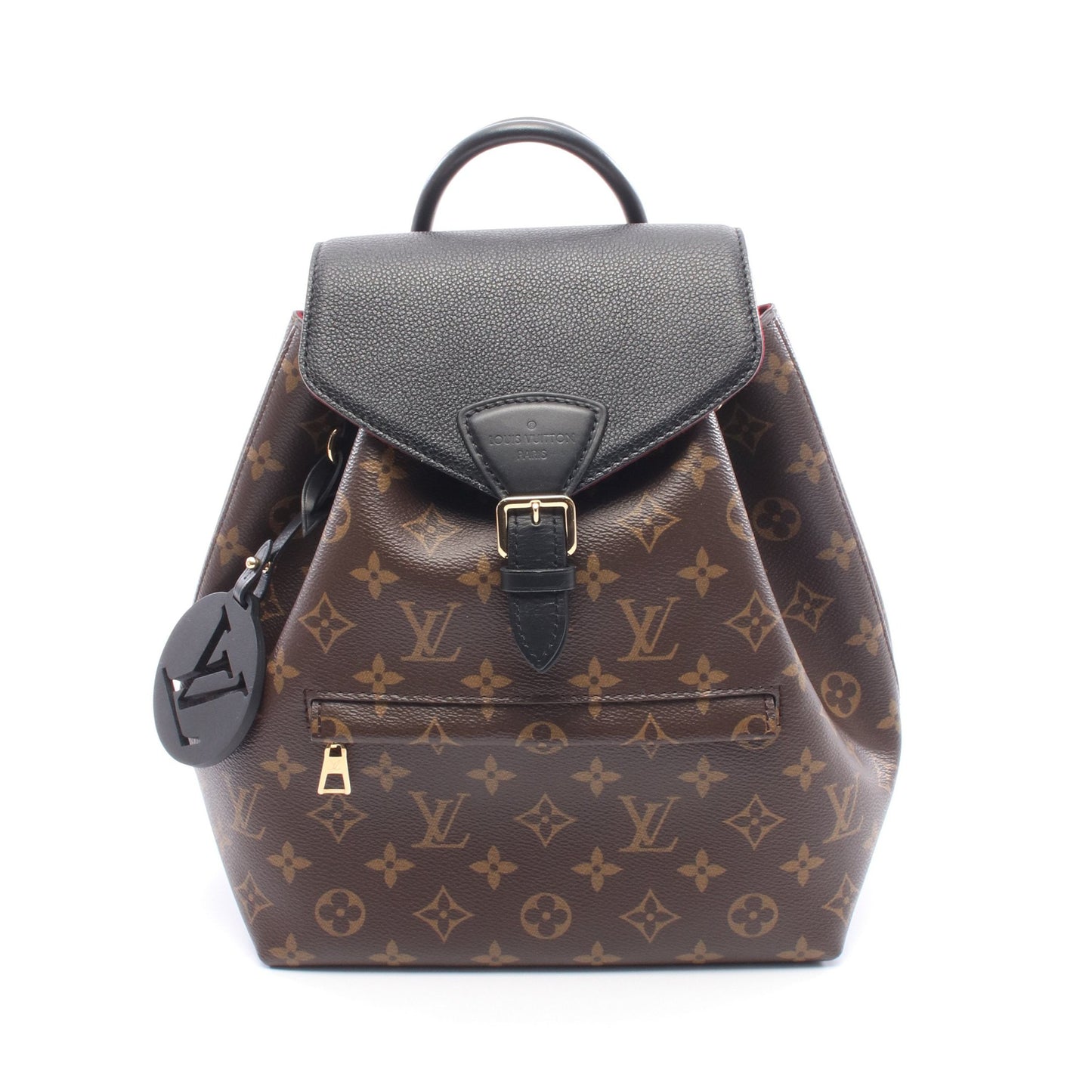 モンスリ NM PM モノグラム バックパック リュックサック PVC レザー ブラウン ブラック ルイヴィトン バッグ LOUIS VUITTON