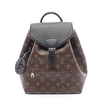 モンスリ NM PM モノグラム バックパック リュックサック PVC レザー ブラウン ブラック ルイヴィトン バッグ LOUIS VUITTON