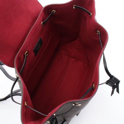 モンスリ NM PM モノグラム バックパック リュックサック PVC レザー ブラウン ブラック ルイヴィトン バッグ LOUIS VUITTON